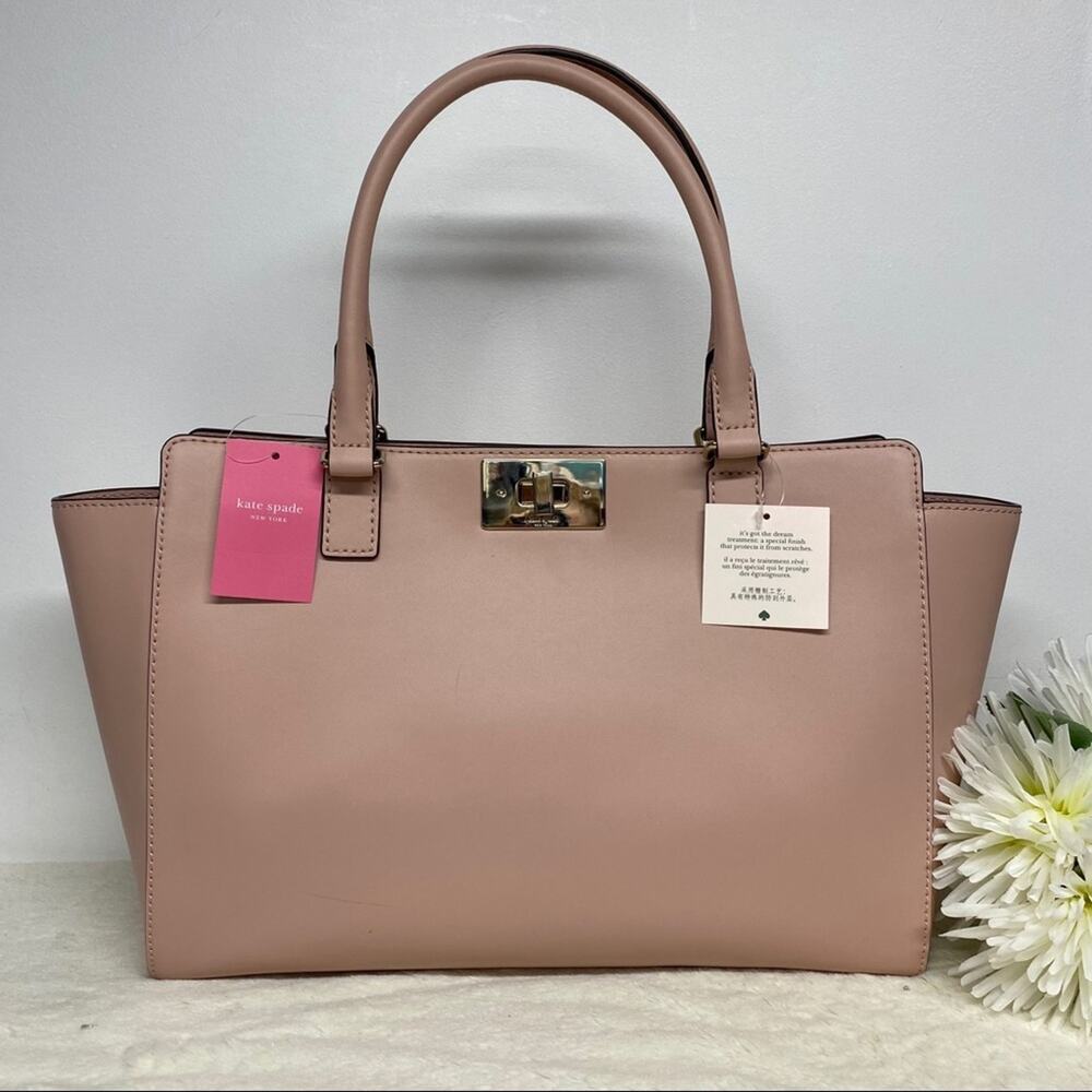 Kate Spade Kelsey Orchard Valley Smooth Rosy Cheeks Purse Handbag Blush Pink NWT